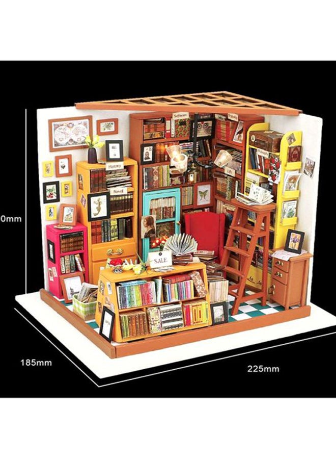 DIY Library House Wooden Jigsaw Puzzle 225x185x190cm - Image 2